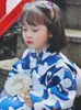 Ethnic Clothing 2023 Traditional Girl's Japanese Kimono Dress National Flower Print Children's Yukata Stage Performance Costume