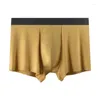 Underpants de alta qualidade grafeno respirável roupa interior feita de material modal calças de ângulo plano oversized esportes homens quatro encurralados