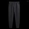 Pantalon pour homme Cachemire Fn Couleur unie Hiver Bas de jogging polyvalent pour les affaires Classiques Pantalons noirs et gris