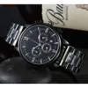 Top classic designer watches PP New 6 True Running Seconds Full Function Quartz Steel Band Men's Casual Watch with logo luxury watch