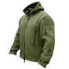 Tactical Jackets Men Winter Thermal Fleece US Military Tactical Jacket Outdoors Sports Hooded Coat Hiking Hunting Combat Camping Army Soft ShellL231218