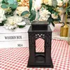 Candle Holders Lanterns European Holder Home Party Wedding Decoration Vintage Handmade Garden Lantern Wood