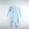 Rompers Autumn Winterbaby Rompers Baby Girl Boy Clothesfleecebear Bunny Sheep Nyfödda Jumpsuits Spädbarn Halloween Costume 0-12ML231114