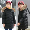 Down Coat 3 16Y Russian Children White Duck Winter Teenage Baby Boys Girls Fashion Large Fur Hooded Warm Parkas Kids Snow Jacket 231218