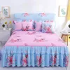 BEDOBREAD FLORAL ELEGANT BED KOTTS SLADING SOBS BED COVER SOVROOM NON-SLIP MATTRASS COVER KOT SEDOPREADS BED Two-Layer Decorated Cover 231218