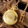 Montres de poche Antique Steampunk Vintage chiffres romains montre à quartz boîtier multicolore collier pendentif horloge chaîne hommes femmes 231216