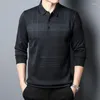 Men's T Shirts Exclusive For Cross-Border Young Lapel Long-Sleeved T-shirt Loose Casual Clothing Bottoming Shirt Polo