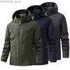 Vestes tactiques Hiver automne militaire tactique hommes veste costume pêche en plein air imperméable chaud randonnée chasse survêtements ensemble pour veste thermiqueL231218