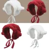 Berets Furry Sheep Headbands Winter Ear Warmers Bands Covers For Cold Weather Cartoon Headband Head Wrap