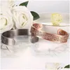 Bangle Bangle Copper Armband för män 15 mm bred 99,99% ren gåva med 3500 Gauss magneter Energi justerbar manschettdroppleverans smycken Dhenw