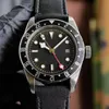 뜨거운 42mm 블랙 베이 탐색기 시계 베젤 검은 다이얼 자동 메 기술 스틸 스틸 남성 손목 시계