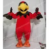 2024 Nouveau Red Eagle Mascot Costumes Halloween Cartoon personnage de personnage Suit Noël Festival Outdoor Festival Robe Promotionnel Advertising Vêtements