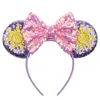 Hair Accessories 2023 Mouse Ears Headband Girls Sequins Bows Charactor For Women Festival Hairband Party