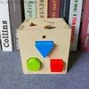 Clasificación de anidación de apilamiento de juguetes Forma de madera Caja a juego Juguetes educativos para niños Montessori Niños Aprendizaje Educación Pasatiempos Regalos tempranos Q231218