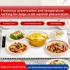Masa Paspasları 220V Elektrikli Isınma Tepsisi Katlanabilir Gıda Isıtıcı Büfe restoranları için ayarlanabilir sıcaklık kontrolü parti dekoru