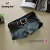 Jeans kvinnor byte shorts mager låg midja sexiga mini jeans shorts blixtlås smala mode kvinnliga denim heta byxor