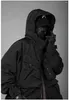 Jaquetas masculinas 2023 homens hip hop função tático funcional multi-bolso jaqueta de carga techwear windbreaker casacos soltos streetwear