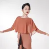 Stadium Slijtage 2023 Moderne Dans Kleding Vrouwen Lange Mouwen Wals Dansen Turnpakje Praktijk Top Jumpsuit F1107