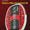Tennisracketar Hoowan Beyond Yellow Beach Tennis Racket Carbon Fiber 3K Professional 22mm Soft Eva Core Rough Surface With Cover 231216