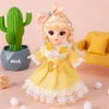 Dolls Scale 1 12 16cm Princess BJD Doll with Clothes and Shoes Movable 13 Joints Cute Sweet Face Lolita Girl Gift Child Toys for Kids 231218