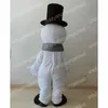 Jul Happy Snowman Mascot Costume Cartoon Character Outfits Halloween Carnival Dress passar vuxen storlek födelsedagsfest utomhusdräkt