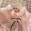 Kız Elbiseleri Çocuklar Prenses Elbiseler Kızlar İçin Parti Kıyafetleri Bebek Giysileri Pembe Dantel Uzun Elbise Çocuk Kostümleri Bahar Sonbahar 6 8 10 12 Yıl