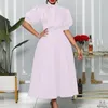 Robes décontractées grande taille vêtements pour femmes Bow Swing robe de banquet femmes grande