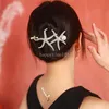 Black Metal Starfisf Hairpins State Geometric Twist Twist Coils Clips Vintage Woman Girls Hair Accessoires Bijoux Coffres