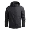 Taktiska jackor 2023 NYA US HOT SALE MENS Outdoor Handing Jackets Men Autumn Militär Taktisk jakt Fiske Vattentät huva tunt jacka Menl231218