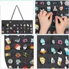 Jewelry Pouches Soft Felt Hanging Wall Pin Storage Bag Multifunctional Display Great For Collecting And Displaying