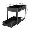 Kitchen Storage Multipurpose Rack Space Saving Sliding Holder Organizer Cabinet 2 Tier Under Sink Supply