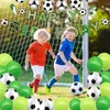 Ny julleksakstillbehör Soccer Football Theme Kids Boy Birthday Party Table Seary Decoration Cup Plate Servett Banner TABLEDECLOTH Ballong Party Supplies Set