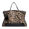 Ventes d'usine Sacs à bandoulières 2 couleurs French Leopard Imprimer à main grand sac à main