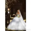 Saidmhamad Sheer Schatz Schwere Kristalle Ballkleider Lange Ärmel Hochzeit Kleid Auf Lager Brautkleid vestido de noiva