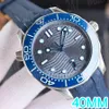 Moda kauçuk erkek izle Kauçuk kayış tasarımcısı lüks 40mm otomatik saatler seramik çerçeve ışıltısı su geçirmez su geçirmez mekanik hareket bilek saati montre de lüks