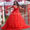 Wunderschöne rote Blumen Quinceanera-Kleider, elegant, schulterfrei, A-Linie, Abendkleid, Korsett, Verlobung, Vestido De 15 Anos Fifteen 16 Quinceanera-Kleider 2024 Sixteen