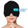 Huvudmassager migrän lättnad hatt huvudvärk hatt gel kall terapi iskapp för att lindra smärta is hatt ögonmask smärtlindring stress tryck 360 ° 231218