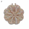 Waist Bags Evening Party Personality Round Rhinestone Diamond Clutch Fashion Hard Shell Shoulder-bag For Women