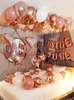 Other Event Party Supplies 50pcs/set Rose Gold Latex Bride To Be Letter Foil Balloons Wedding Decoration Valentines Day Party Bride Love Gift Supplies 231218