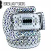 2022 Ceinture de créateur Bb Simon Ceintures pour hommes Femmes Ceinture de diamant brillant blanc cintura uomo boosluxurygoods265l