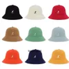 2024Kangaroo Kangol Fisherman Hat Sun Hat Sunscreen Embroidery Towel Material 3 Sizes 13 Colors Japanese Ins Super Fire Hat
