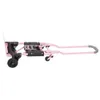 Andra trädgårdsmaterial Cosco Shifter Multi Position Folding Hand Truck and Cart Pink Trolley Shopping Cart 231218