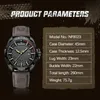 Wristwatches NAVIFORCE Men Casual Sport Military Quartz Calendar Wrist Watch for Man Business Leather Waterproof Male Clock Relogio Masculino 231216