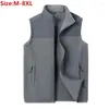 Men's Vests 2024 Warm Fleece Vest Coat Zipper Cardigan Waistcoats Casual Thermal Soft Sleeveless Jacket Clothing Top