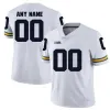 Personalizado Juventude Homens JJ McCarthy Jersey Kids Woodson 10 TomBrady 97 Aidan Hutchinson Peppers College Football Costurado Amarelo Azul Branco