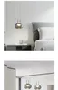 Lampes suspendues Nordic Bed Head Lustre Chambre Moderne Minimaliste Créatif Et Légèrement Luxe Restaurant Petite Lampe Lustres