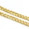 USENSET 11mm Stainless Steel 18K Gold Plated Cuban Curb Dog Pet or Cat Link Chain Collar Pet Supplies251G