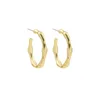 Hoopörhängen 2023 mode tunn bambu för kvinnor minimalistisk guldfärg geometrisk uttalande cirkel enkla smycken