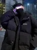 Męskie Parkas Gmiixder Hip Hop Wyściełana kurtka Zima Zagęże się Koreańska trend streetwear Preppy Chleb Ubrania Hongkong Gtrażony płaszcz 231218