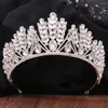 Pinces à cheveux KMVEXO diadème de mariage cristal couronne de mariée diadème voile diadèmes accessoires couvre-chef bijoux de tête